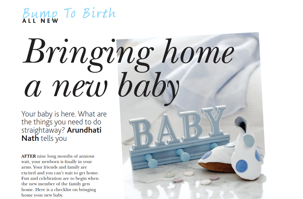 Bringing home a new baby